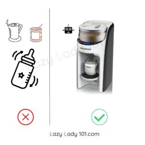 Baby formula dispenser Lazy Lady 101.com