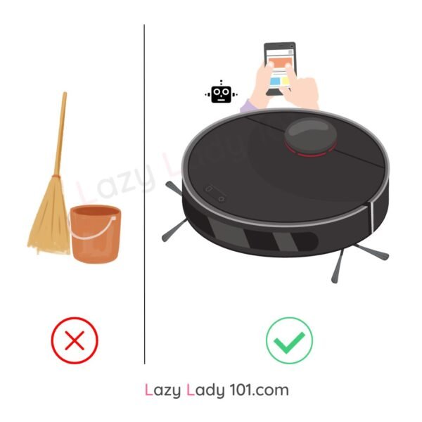 Robot Vacuum Cleaner Lazy Lady 101.com