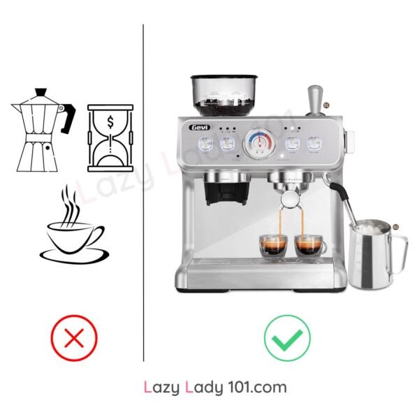 Semi Automatic Espresso Maker Lazy Lady 101.com